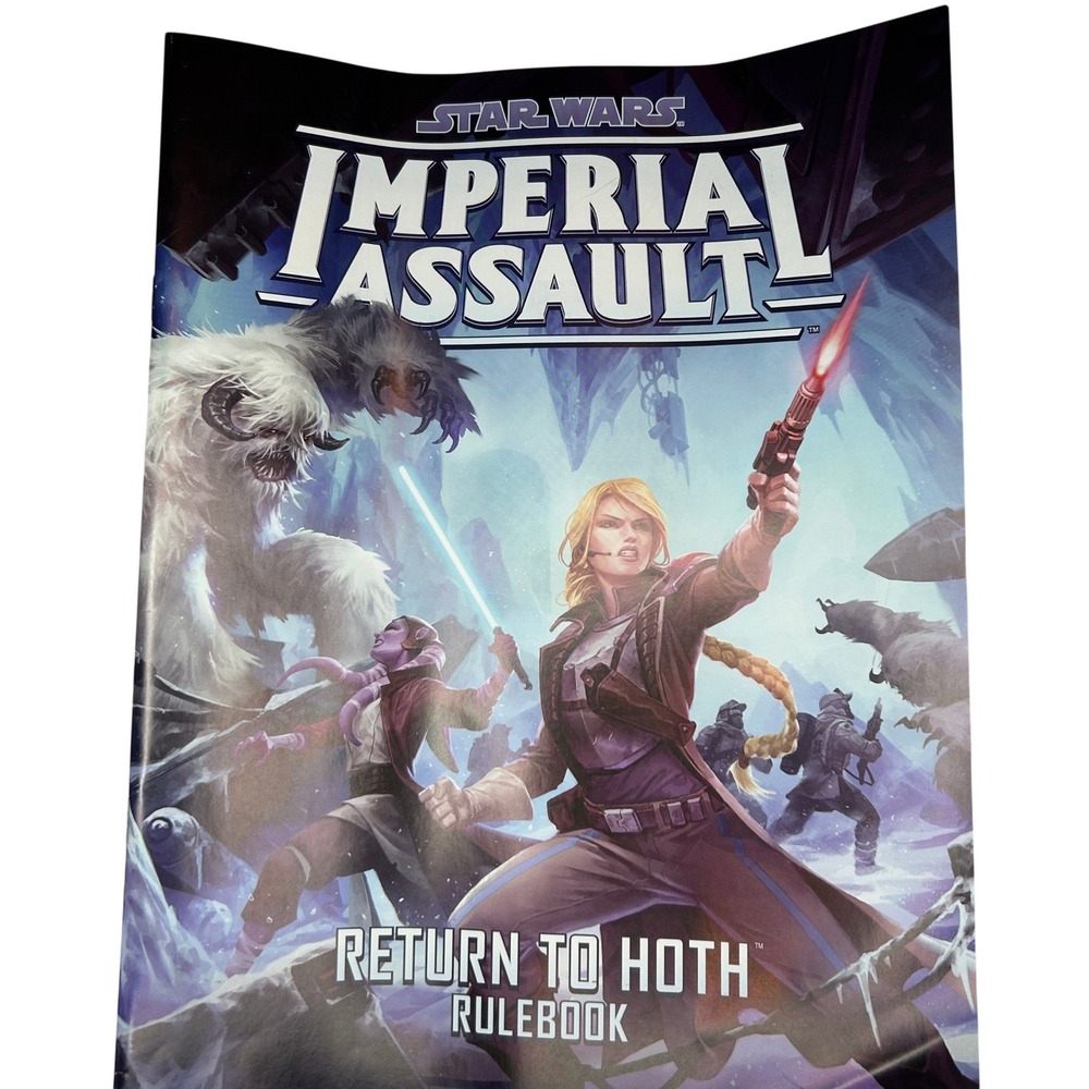 Star Wars Imperial Assault Returnโ to Hoth Rulebook & Map Sheet Multi Color